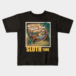 On a Sloth Time Kids T-Shirt